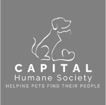 Capital Humane Society logo square with grey background