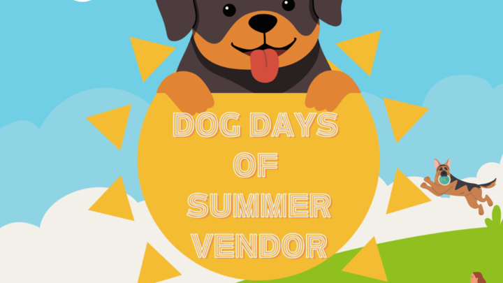 Logo for Dog Days of Summer event at Pearson's Pumpkin Place